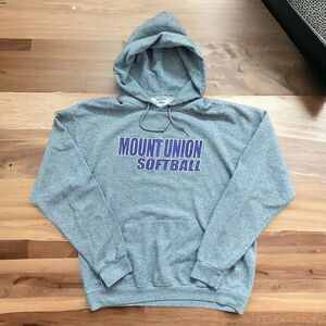 🔥VTG Y2K Mount Union College Purple Raiders Softball Hoodie🔥